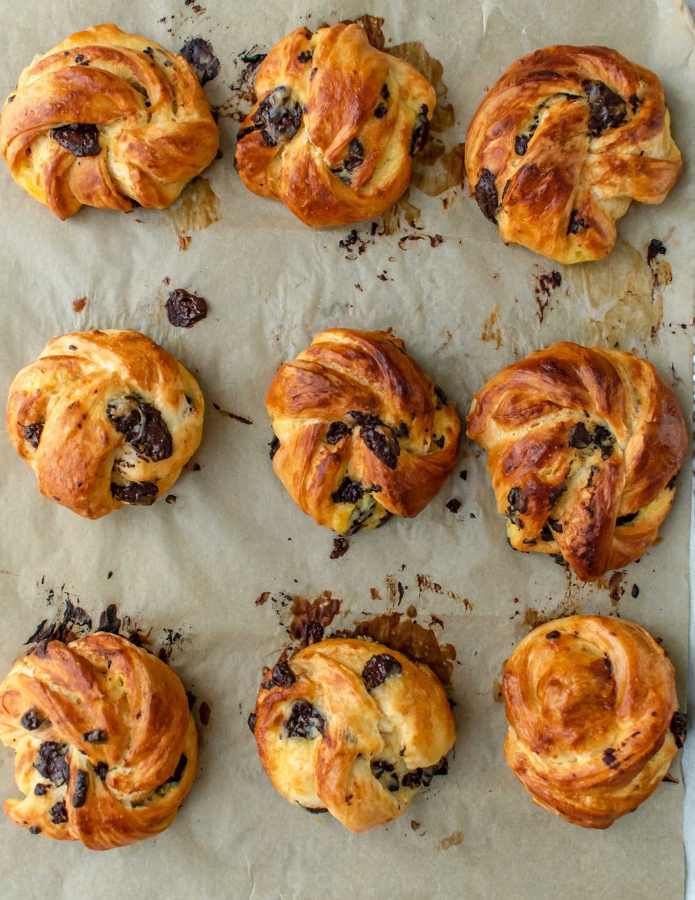 Freshly baked morning buns ready to be devoured