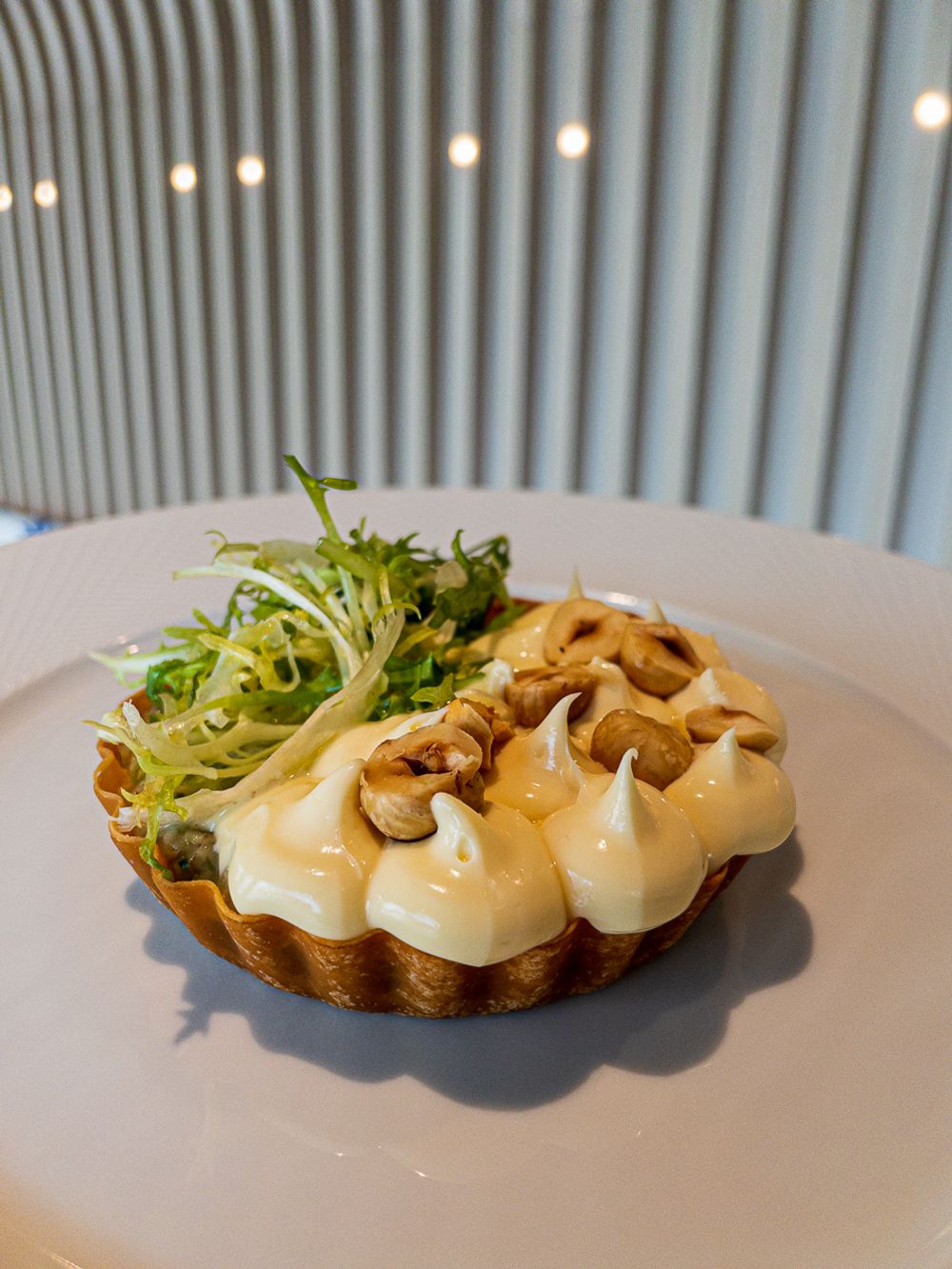 Jerusalem Artichoke Tart at Seed St Julian's Hyatt Regency Malta