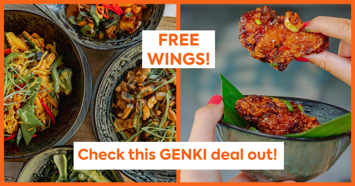 Want FREE CHICKEN WINGS? Your next Genki order will sort you out!