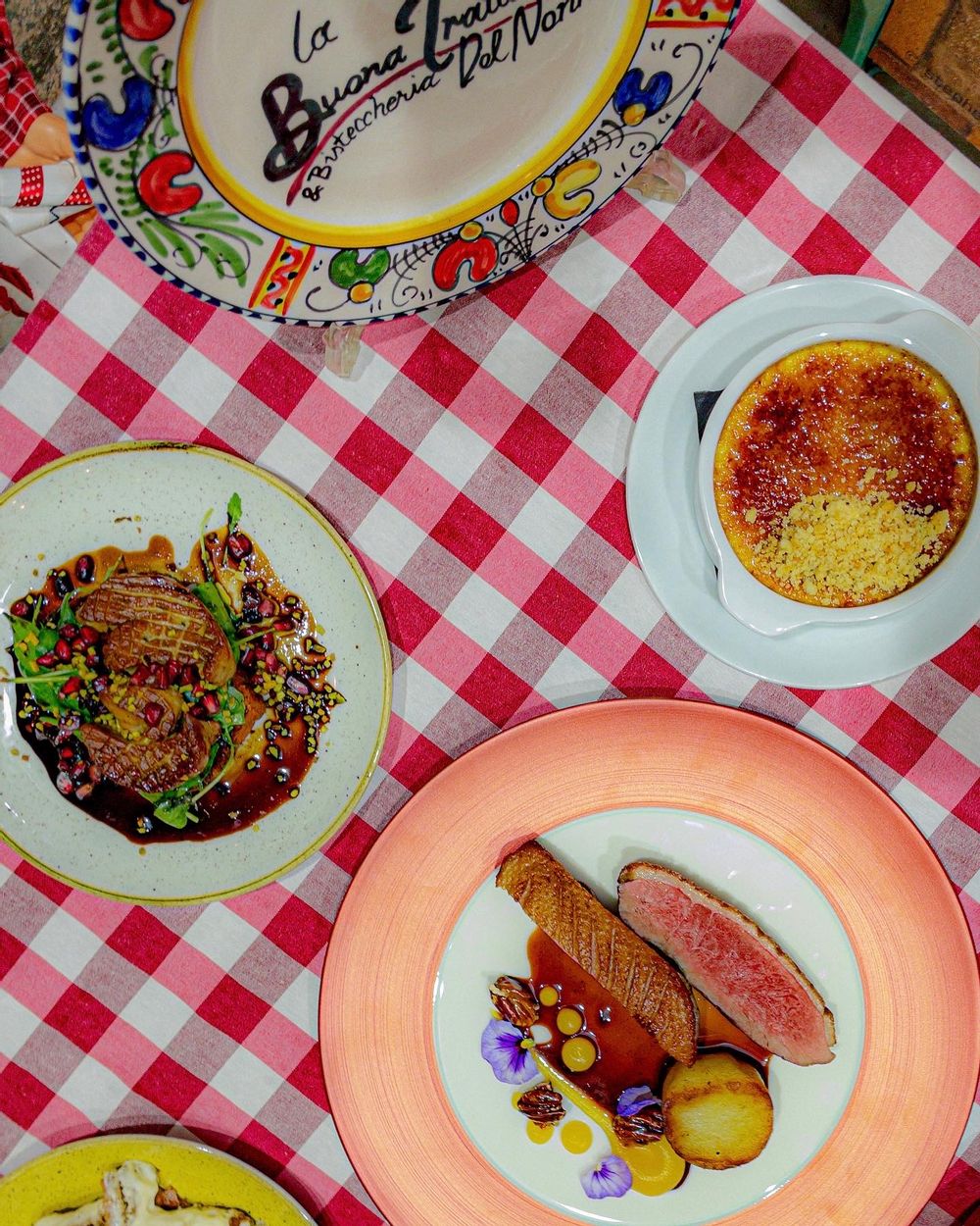 Food spread at Trattoria Del Nonno, St Paul's Bay