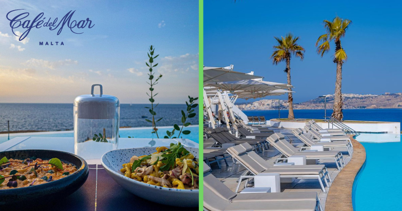 Sofas ✅ Nibbles ✅ Cocktails ✅ Views ✅ sounds like Café del Mar! ☀️