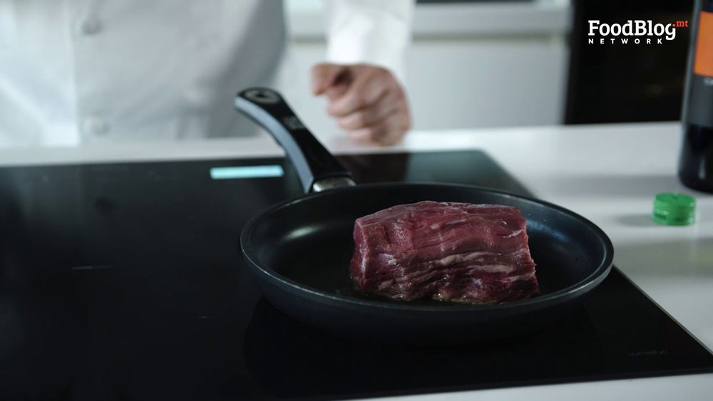 Sear the beef fillet to lock in all the flavours from FoodBlog Marvin's Five