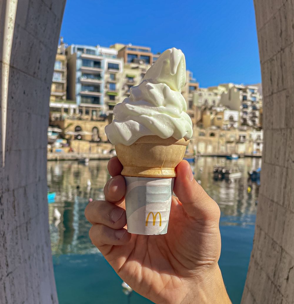 Doesn't this look great? McDonald's cone.