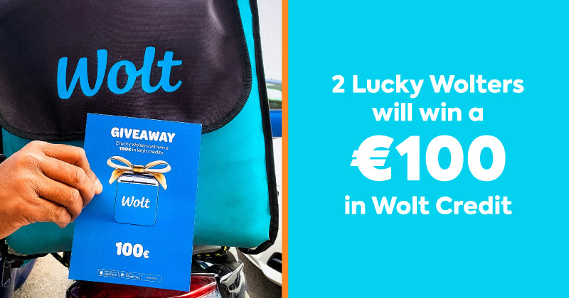 Win a 100 Euro Voucher thanks to WOLT Malta! 💙