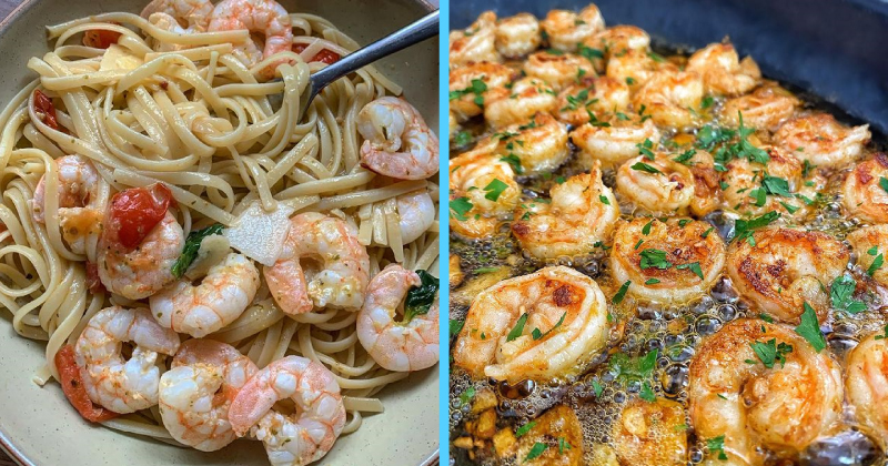 FoodBlog’s Fast and Easy Lunches: Garlic Prawn Pasta 🦐