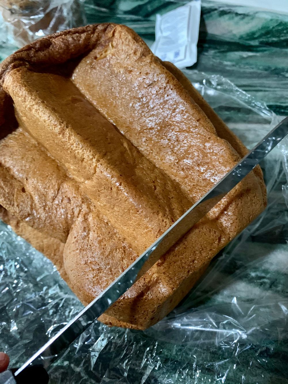 Slice the pandoro or panettone into rounds for the perfect bite at the end of this journey!