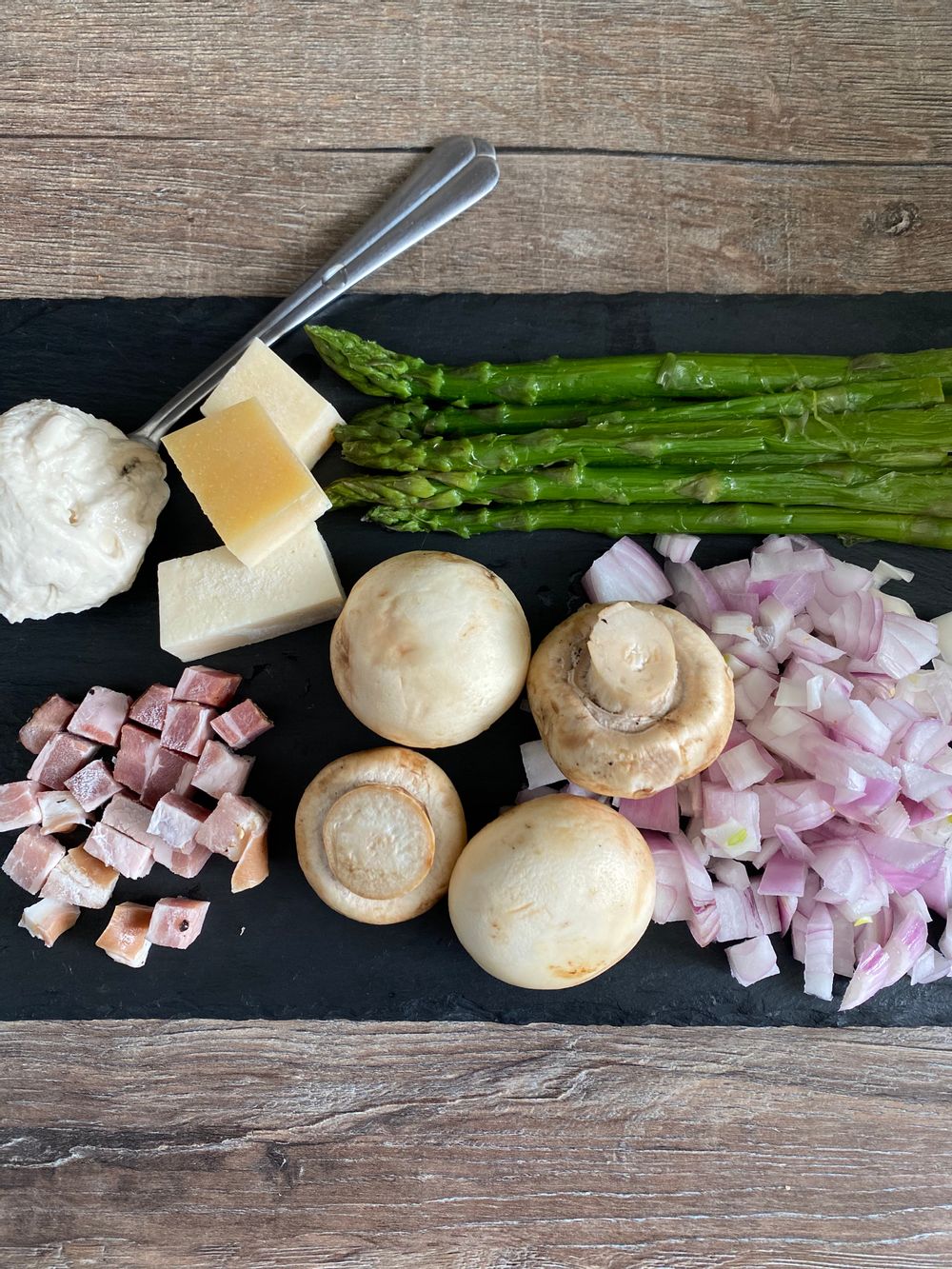 Clean out fridge day pasta ingredients