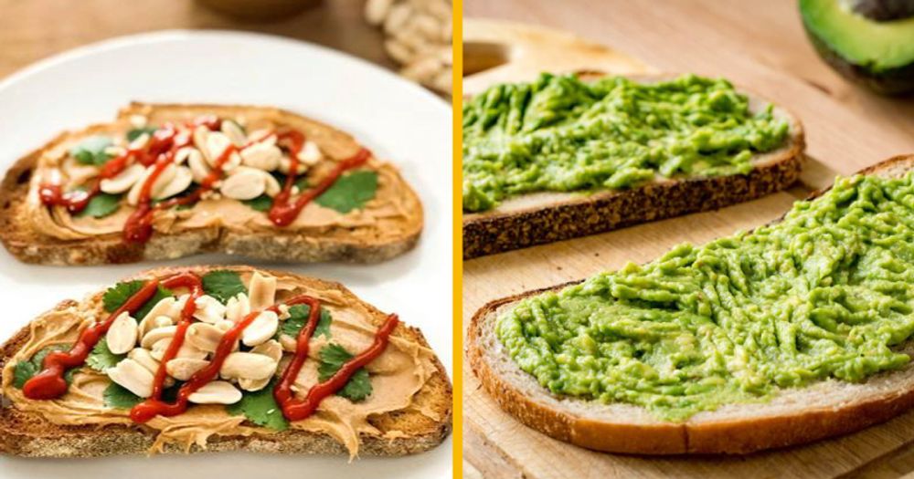 Peanut Butter & Sriracha vs Avocado on toast