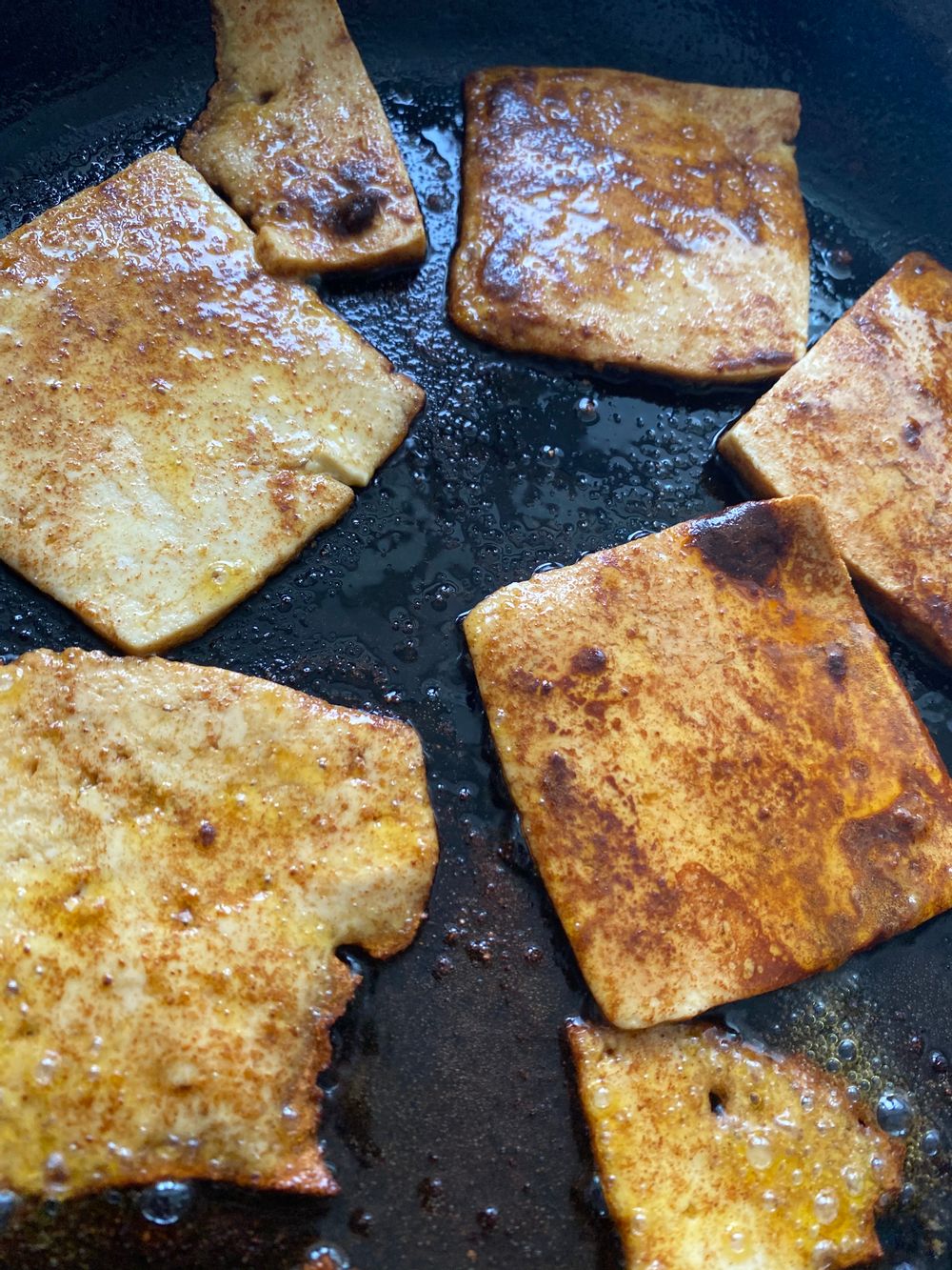 Fried tofu for Clear your Fridge Day