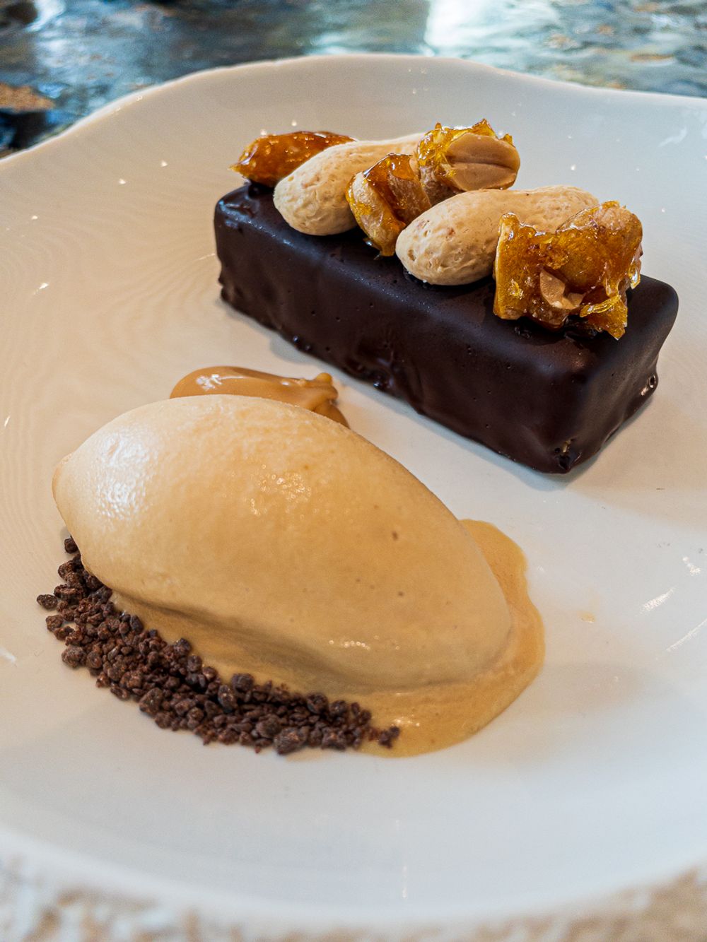 Homemade Snickers at Seed Restaurant in the Hyatt Regency St Julian's Malta