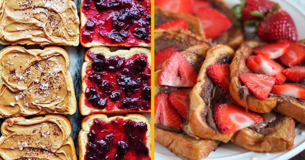 Peanut Butter & Jelly/Jam vs Chocolate & Strawberries